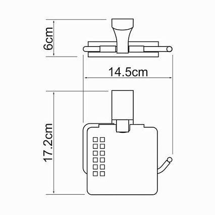 Держатель туалетной бумаги WasserKRAFT Leine K-5025