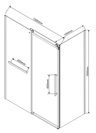 Душевой уголок Vincea Como Soft VSR-1CS1013CL 130x100 хром, прозрачный