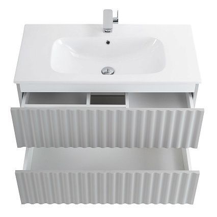 Тумба с раковиной Art&Max Elegant 90 см, LED подсветка