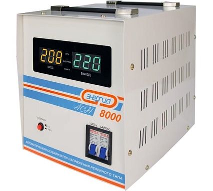 Стабилизатор напряжения Энергия АСН-8000, с цифровым дисплеем, Е0101-0115