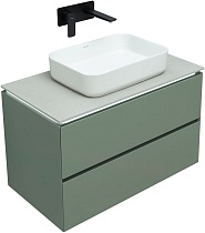 Мебель для ванной Allen Brau Infinity 85 см, 2 ящика, cement grey matt