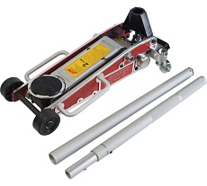 Домкрат подкатной алюминиевый, г.п. 2 т., высота мин. 87 мм, макс. 446 мм. JTC SJ2000