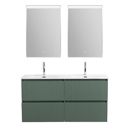 Тумба с раковиной BelBagno Uno 120 см, 4 ящика, Еловый матовый
