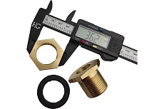 Штуцер для врезки в бочку 1/2&quot; ВР х 3/4&quot; НР HG 1896219