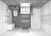 Декор Laparet Concrete Vimp тёмно-серый 30х60 см