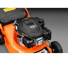 Газонокосилка Oleo-Mac gv 44 tk comfort, двигатель emak k450 ohv (123 cc), самоходная, травосборник 60 л, ширина деки 44 см, ширина кошения 41 см, 24.5 кг 6610-9074E5