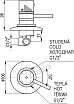 Смеситель для душа Rav Slezak Dunaj Termostat DT283 термостат