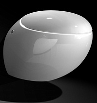 Подвесной унитаз Laufen Alessi 8.2097.6.400.000.1 безободковый, с покр. LLC