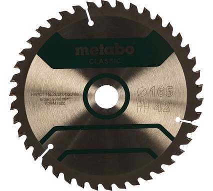 Диск пильный Multi Cut Classic (165x20 мм; 42Z; FZ/TZ 5; блистер) Metabo 628661000