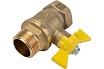 Шаровой кран для газа Valfex 3/4" ВР/НР ручка-бабочка, латунный 11Б27фтМ VF.278.LB3.034.Bir