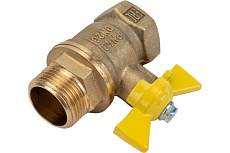 Шаровой кран для газа Valfex 3/4&quot; ВР/НР ручка-бабочка, латунный 11Б27фтМ VF.278.LB3.034.Bir