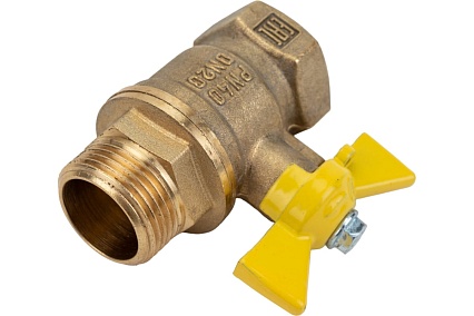 Шаровой кран для газа Valfex 3/4" ВР/НР ручка-бабочка, латунный 11Б27фтМ VF.278.LB3.034.Bir