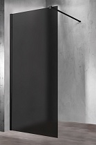 Душевая перегородка Vincea Walk-In VSW-1H900GFB 90x200 черный матовый, матовое тонированное