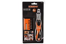 Набор насадок сменных с трещоточной отверткой KENDO 8 предметов, CrV 20024 00000073180