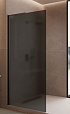 Душевая перегородка Vincea Волк-Ин (Walk-In) VLSW-1H100GFB 100x200 черный, матовое тонированное