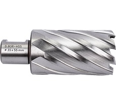 Сверло корончатое HSS по металлу (35х55/88 мм; Weldon 19) D.BOR CD-HSS-055-035-W