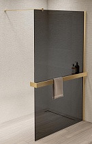 Душевая перегородка Vincea Walk-In VSW-1HR900CGG 90x200 матовое золото, тонированное