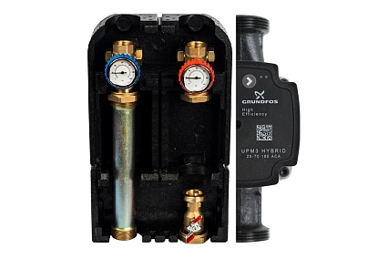 Насосная группа STOUT с прямым контуром, 1 дюйм, с насосом Grundfo SDG-0001-002503