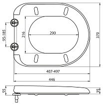 Крышка-сиденье BelBagno Garcia BB123SC