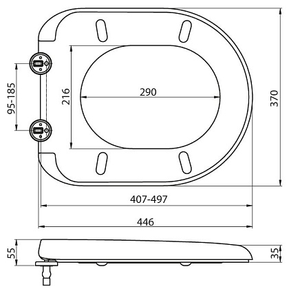 Крышка-сиденье BelBagno Garcia BB123SC