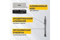 Набор отверток для точных работ Kranz RA-01 25 предметов в кейсе, сталь S2 KR-12-4751