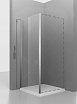 Боковая стенка RGW Z-050-1 80x185 хром, прозрачная