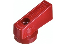 Ручка флажок Tiemme металлическая, красная для коллекторов и кранов SMALL 1790007