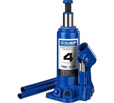 Гидравлический бутылочный домкрат 4т, 192-374мм, Зубр Профессионал T50 43060-4_z01