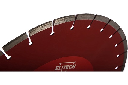Диск алмазный сегментный по армированному бетону (400х25.4 мм) Elitech 1110.008600