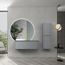 Мебель для ванной Black&White Universe U915.1200L 120 см, светло-серый, левая