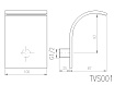 Верхний душ Rav Slezak TVS001 10 см хром