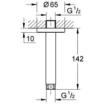 Кронштейн для душа Grohe Rainshower 28724000