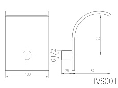 Верхний душ Rav Slezak TVS001 10 см хром