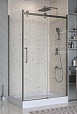 Душевой уголок BelBagno MARINO-2-AH-1-140/90-C-GM 140x90 прозрачный, оружейная сталь