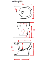 Подвесное биде Artceram Smarty SMB001 01 00 белый