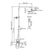 Душевая стойка WasserKRAFT A299.255.218.BM Thermo с термостатом, черный