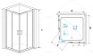 Душевой уголок RGW Passage PA-31B 80x80 прозрачное, черный 02083188-14