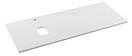 Столешница BelBagno EK-120-AS-BL-L 120 см 1 отв. под смеситель, чаша слева, Bianco Lucido