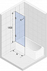 Шторка для ванны Riho Scandic M107 90 см с покрытием Riho Shield, L