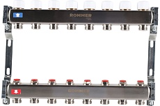 Коллектор из нержавеющей стали Rommer без расходомеров, 8 выходов Rms-3200-000008 RG0091LAMPDQ76
