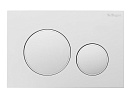 Кнопка смыва BelBagno BB-17C-BL белый глянец