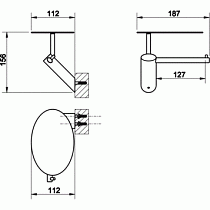 Держатель туалетной бумаги Gessi Ovale 25649.031