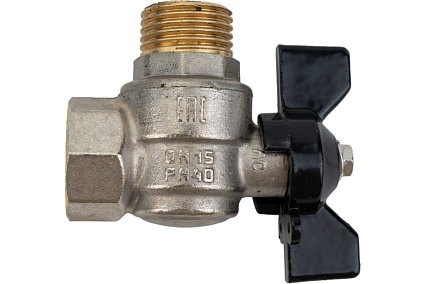 Шаровой кран LD PRIDE угловой шаровой 1/2'' - 1/2'' вн/нар бабочка 552306