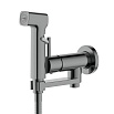 Смеситель Aquatek Ника AQ1819BGM с гигиеническим душем, оружейная сталь
