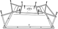 Каркас для ванн Excellent MR-09 Crown Lux