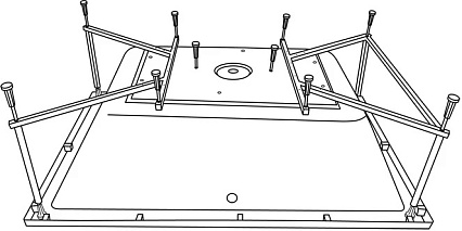 Каркас для ванн Excellent MR-09 Crown Lux