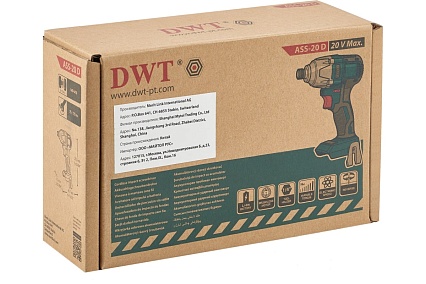 Ударный аккумуляторный шуруповерт DWT ass-20 d 5.2.55