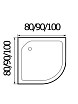 Душевая кабина River Nara 70/24 MT 70x70 белый, матовое, без крыши