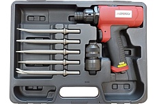 Пневмозубило с виброзащитой Byemax в наборе с зубилами, 3800 уд/мин, боек D22xL57, 9.3 Дж BM-128RSK