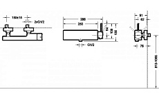 Смеситель для ванны Bravat Arc F96061K-01-ENG черный матовый